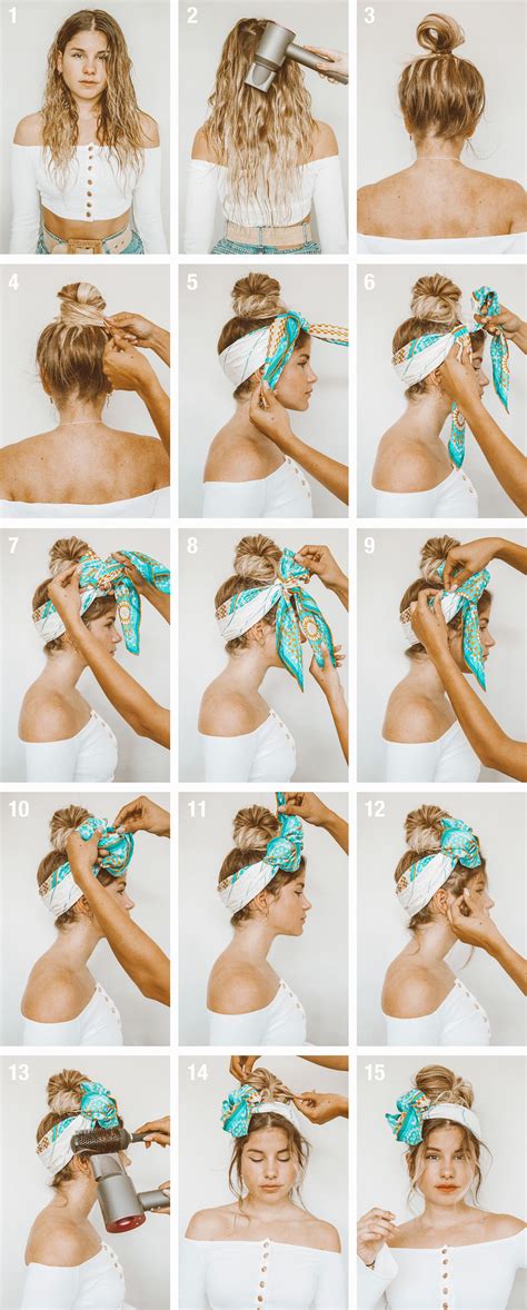 tutorial summer hair with a scarf hair scarf styles hair scarf tutorial hair wrap scarf