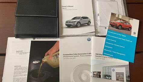 2018 Volkswagen VW Tiguan Owners Manual With Case And Navigation OEM FS