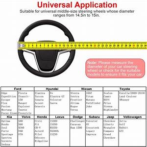 Steering Wheel Cover Size Chart