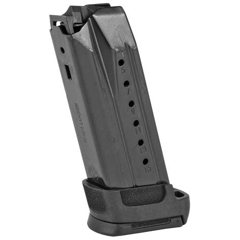 Ruger Magazine 9mm 15rd Black Includes Sleeve Extension 90681