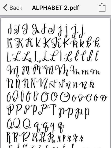 Creative Beautiful Handwriting Styles Alphabet Free Hand Lettering