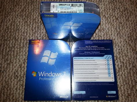 Microsoft Windows 7 Professionalupgradefqc 00130sealed Retail Box32