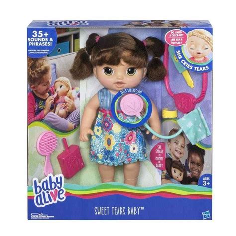 Baby Alive Sweet Tears Baby Brunette Doll Baby Alive Sweet Tears Baby