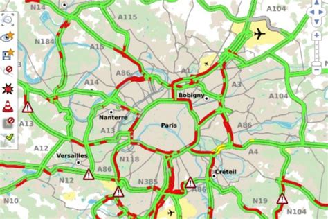 Carte Routes Rer Métros Transiliens Les Infos Circulation à Paris