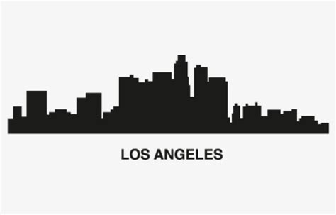 Los Angeles Skyline Silhouette Png Images Free Transparent Los Angeles