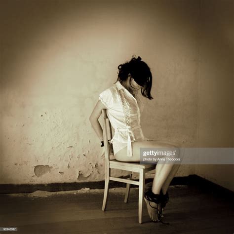 Woman Tied To Chair Bildbanksbilder Getty Images