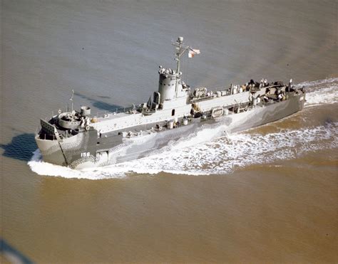 Uss Lsm 156 Landing Ship Medium Near Charlestonsouth Carolina