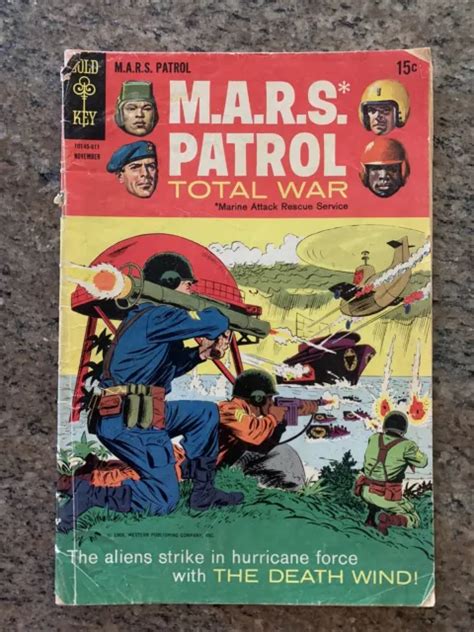 Gold Key Mars Patrol Total War 1968 Gold Key Comic Book Mars Patrol