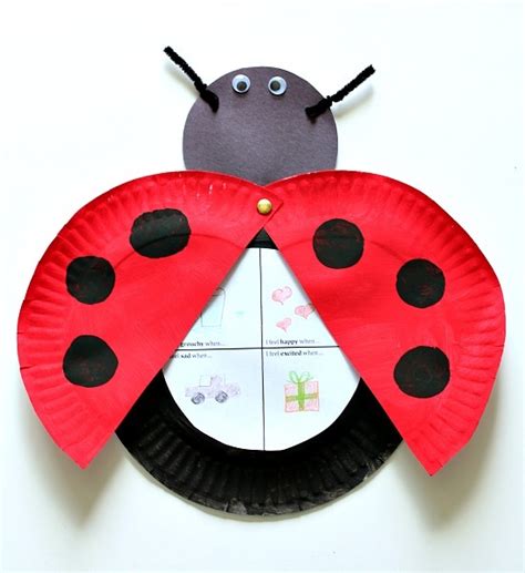 Ladybug Craft With Free Printable Based On The Grouchy Ladybug