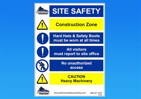 Construction Safety Rules Printable