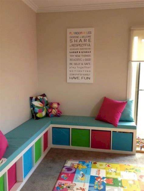 Awesome 38 Smart Basement Playroom Decorating Ideas Kids Room