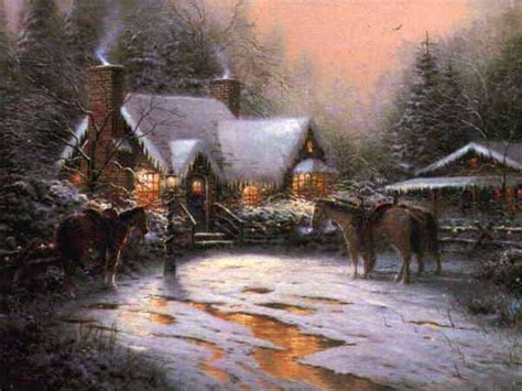 Thomas Kinkade Winter Winter Fan Art 23436550 Fanpop