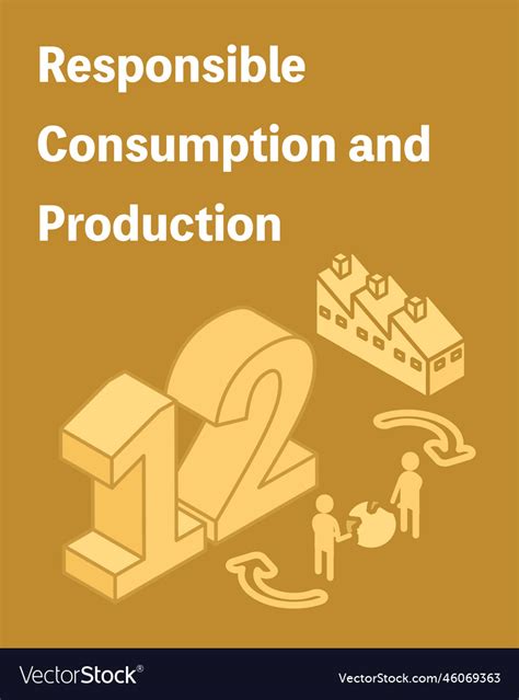 Sdgs Goal 12 Responsible Consumption Production Vector Image