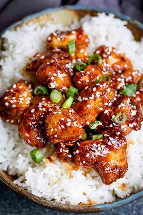 Crispy Sesame Chicken With A Sticky Asian Sauce Nickys