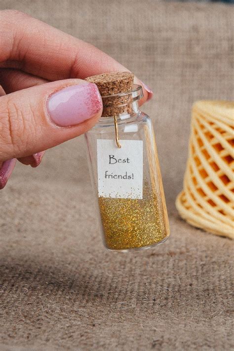 Your friend will receive a personalized gift voucher with a custom message from you, which they 8. Best friend gift Friendship gifts Tiny message in a bottle ...