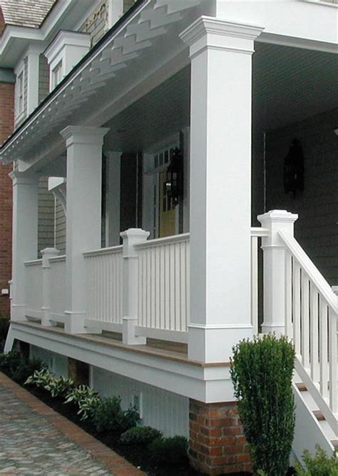 Porch Columns And Railings House Columns Exterior Brick Porch Remodel