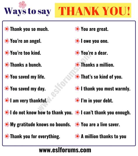 27 Different Ways To Say Thank You And How To Reply B