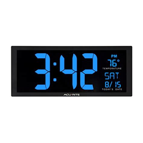 Hito 142 Large Oversized Led Wall Clock Seconds Date Day Indoor