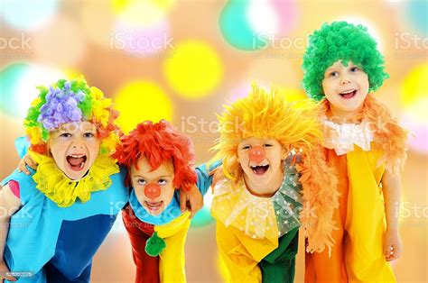 Funny Clowns Stock Photo Download Image Now Circus Child Birthday