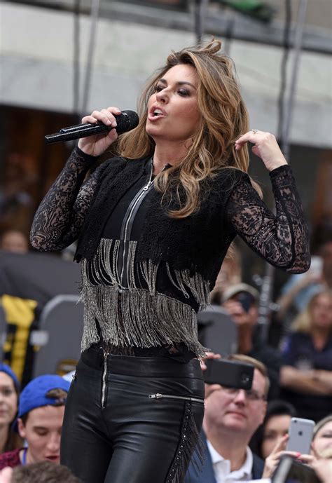 Shania Twain Performs At Today Show Shania Twain Leather Pants Women Girl Country Singers