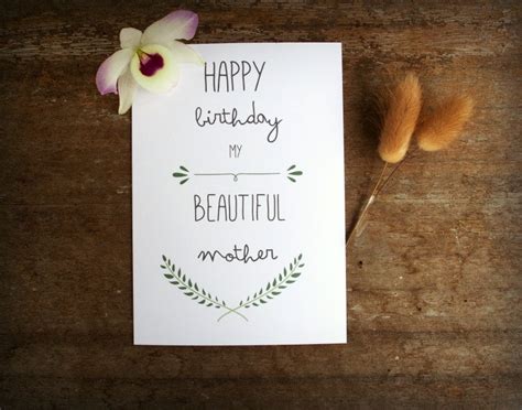 Ideas for mom's birthday homemade. Printable Mother Birthday card Mum Birthday Card Card Mom