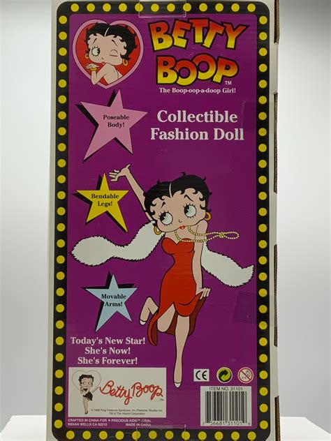 Gorgeous Collectible Vintage Betty Boop Doll Fashion Doll Red Etsy
