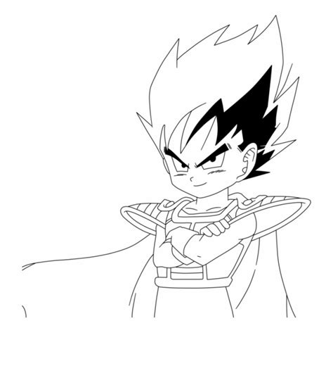 7 Imagens De Vegeta Para Pintar E Colorir Super Dragon Ball