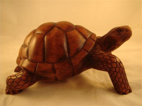 10 Bali Hand Carved Wooden Tortoise Turtle Sculpture Turtle