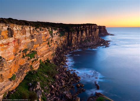 North Head Cliffs At Sunrise Sydney Harbour National Park Sydney Nsw