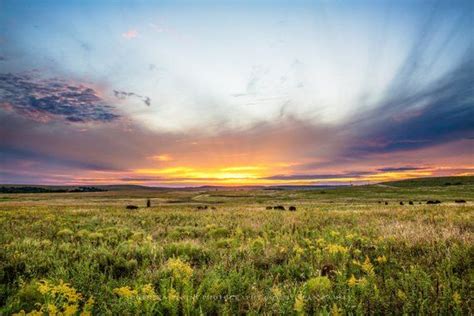 Great Plains Photography Print Picture Of Scenic Sunset Over Etsy