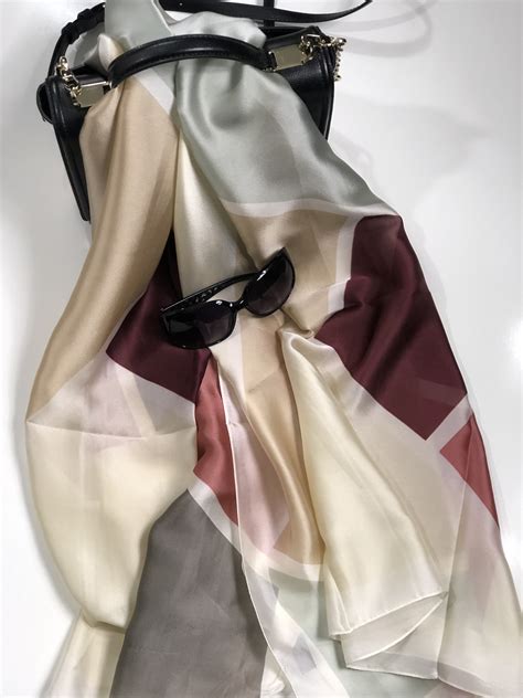 Multicolor Silk Scarf Gift For Her Women Scarves Etsy