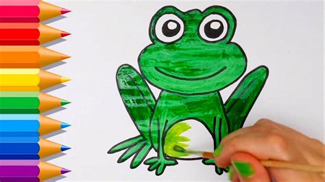 Cómo Dibujar Una Rana 💙 How To Draw A Frog Youtube