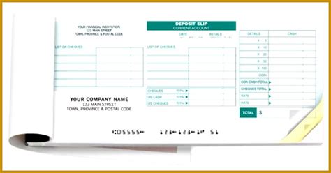 A deposit slip is like a road map for your cash or check. 5 Account Deposit Slip Template | FabTemplatez