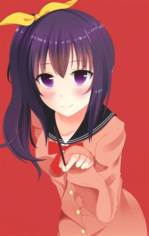 Illustration Long Hair Anime Anime Girls Purple Hair Cartoon