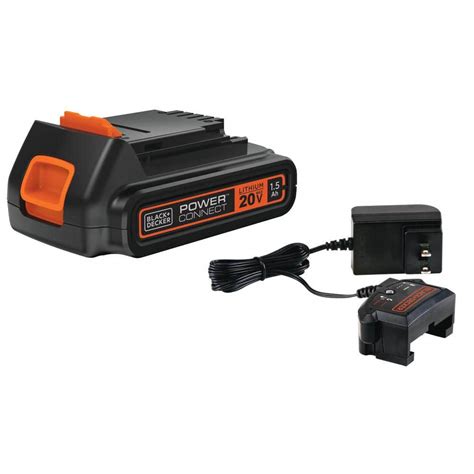 BLACK DECKER 20V Max Lithium Ion Battery And Charger LBXR20CK The