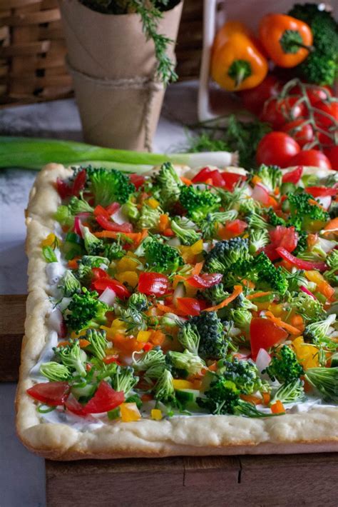 Maybe you would like to learn more about one of these? Two Ingredient Crust Veggie Pizza - What the Forks for Dinner?