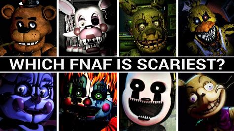 Which Fnaf Is Scariest Ranking Every Five Nights At Freddys Youtube