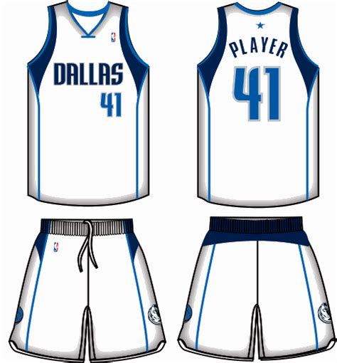 Dallas Mavericks Home Uniform Dallas Mavericks Basketball Clothes