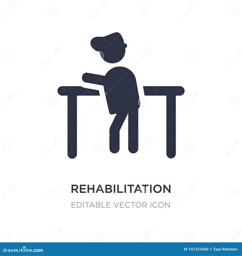 Rehabilitation Icon On White Background Simple Element Illustration