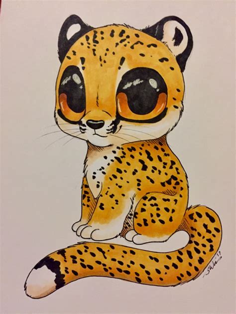Chibi Cheetah Personal Art By Silvixen From Patreon Kemono
