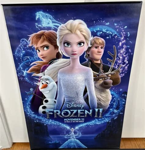 Frozen 2 2019 Disney Double Sided Original Movie Poster 27 X 40