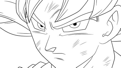 Dragon Ball Goku Ultra Instinct Coloring Coloring Pages