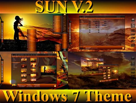 Sun V2 Desktop Theme For Windows 7 By Ionstorm01 On Deviantart