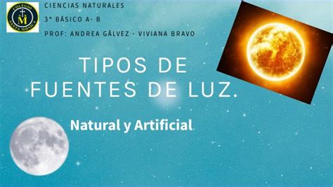 Tipos De Fuentes De Luz Natural Y Artificial