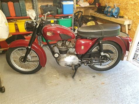 1963 Bsa C15 Fully Restored Red Motorcycle With Original Dating Cer