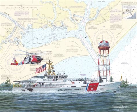 Uscgc Angela Mcshan Wpc 1135 Chart Art Prints