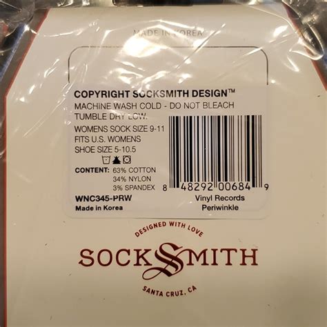 Socksmith Accessories New Spin The Beat Record Socks In Periwinkle