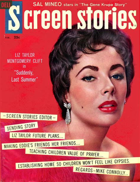 Screen Stories February 1960 — Elizabeth Taylor In Suddenly Last