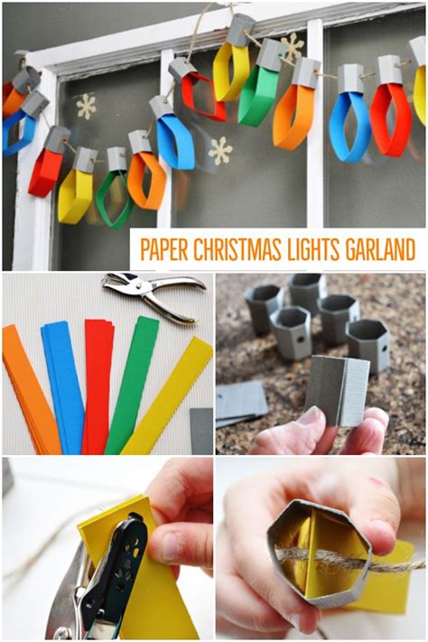 paper christmas lights garland christmas lights garland decorating with christmas lights diy