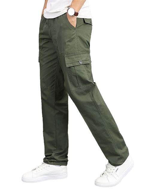 Men Clothing Shoes And Accessories Mens Elasticated Waist Trousers Cargo